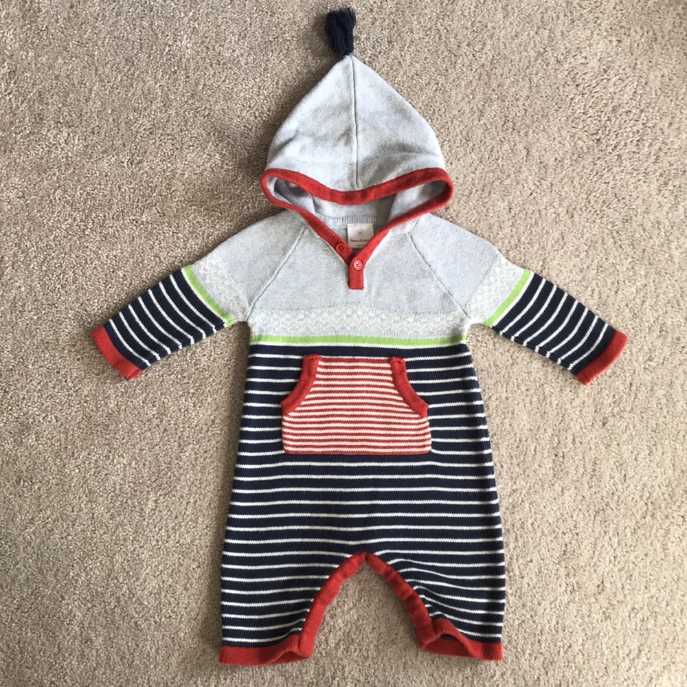 Hanna Andersson Sweater Romper (size 60/3-6m)